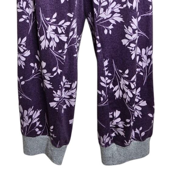 Live Love Lounge Womens Pajama Set XXL Tropical Leaves Karen Neuburger Stretch - Picture 9 of 12